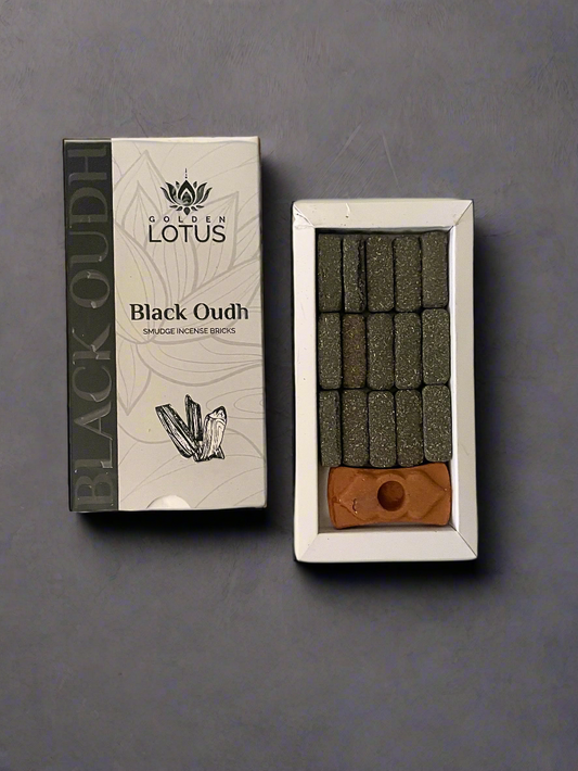 Golden Lotus - Brick Incense - Black Oudh